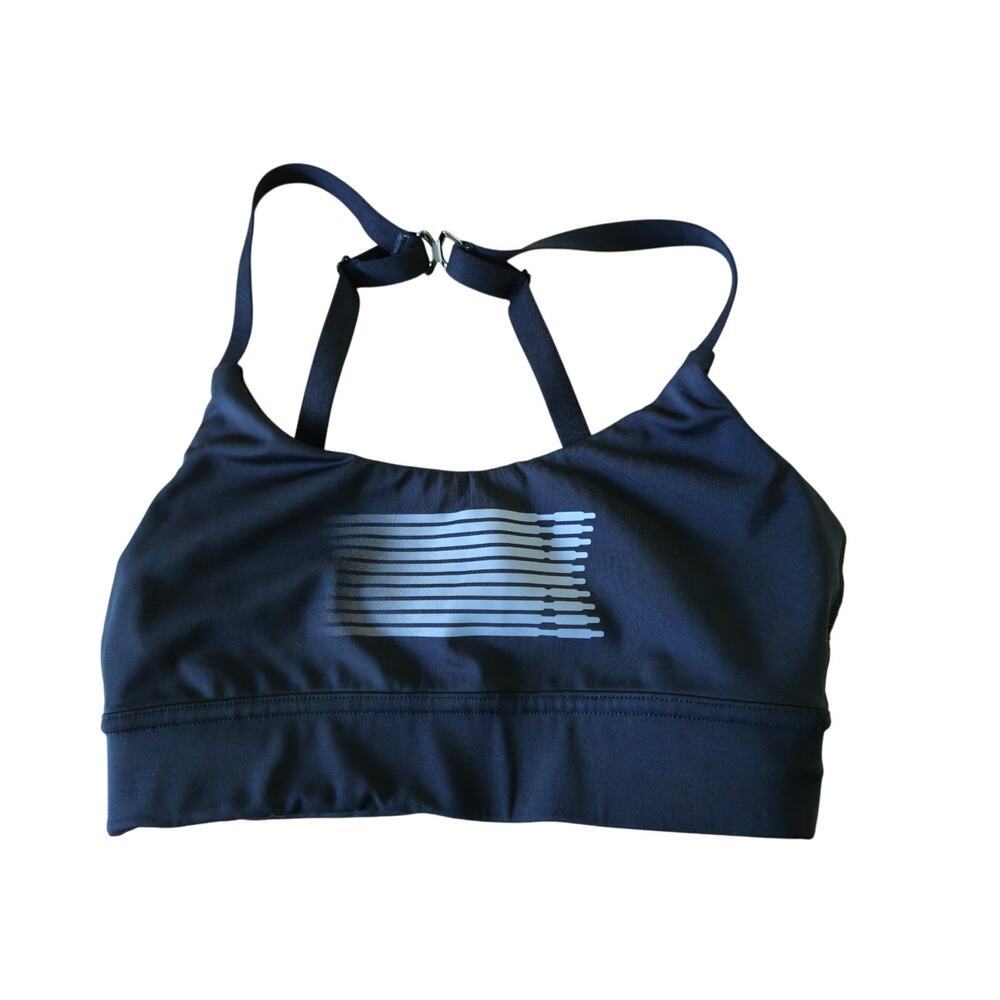 Savage X Fenty Women's Black Band-It Low-Impact Sports Bra Size Small (4-6)